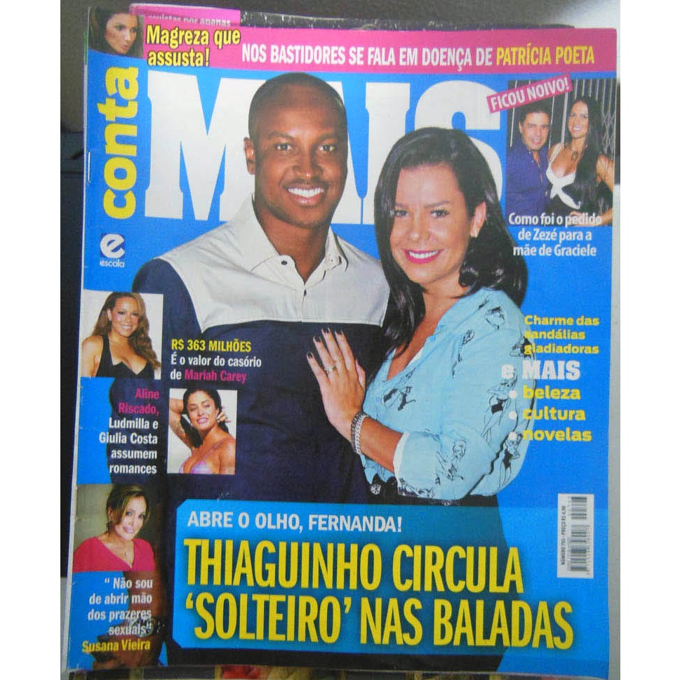 Revista Conta Mais 793 Thiaguinho Anitta Mariah Carey Tais Araújo 2016