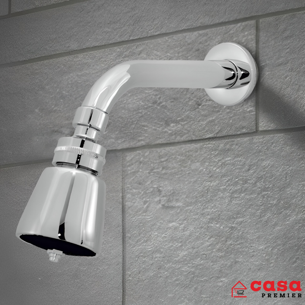 Ducha Chuveiro Articulado 100% Metal Cromado Para Uso Com Aquecedor Ou Piscina Em Inox