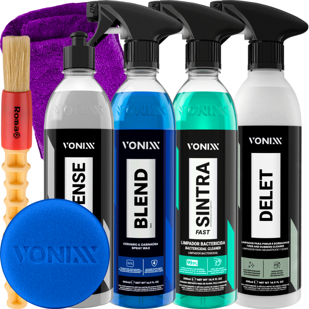 Kit Limpa Pneu Delet Cera Blend Sintra Fast Intense Vonixx - Spare Parts and Accessories for Vehicles