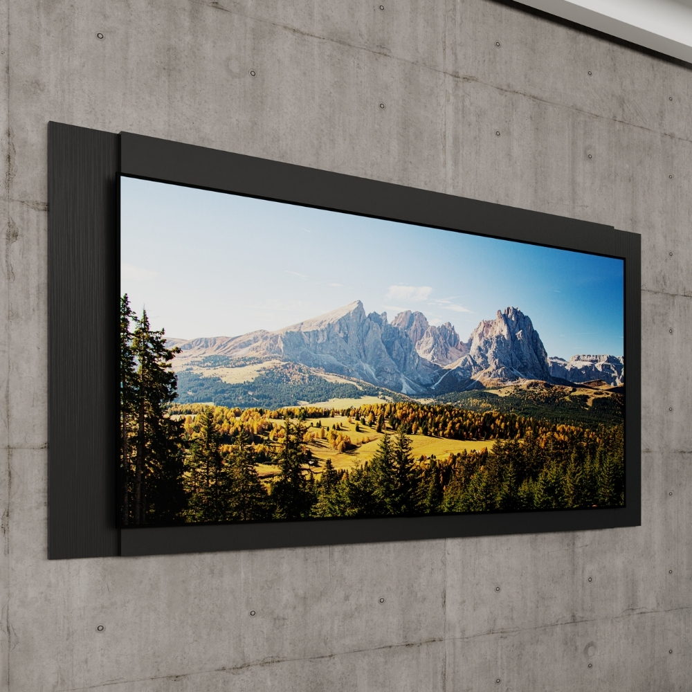 Painel para TV Até 55 Pol Preto Carraro em Oferta na Shopee