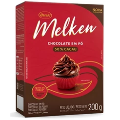 Chocolate em Pó Nobre Melken 50% Cacau 200g Harald