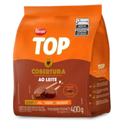 Cobertura Chocolate Ao Leite em Gotas Top 400g Harald