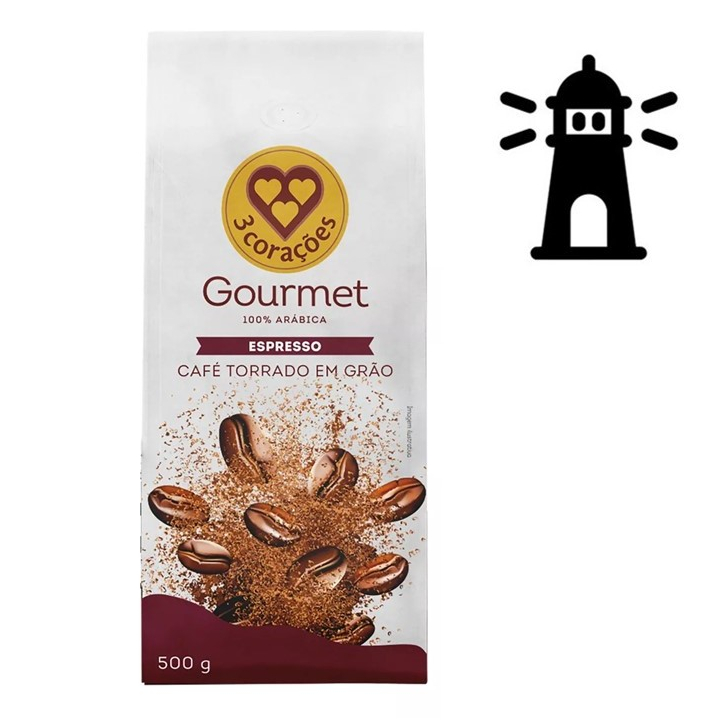 Café em Grãos 3 Corações Gourmet 500g - 3 Corações em Oferta na Shopee