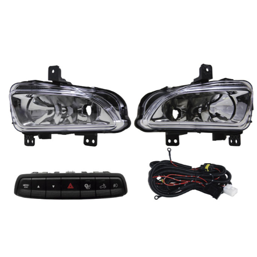Kit Farol de Milha Neblina Fiat Strada Endurance 2020 2021 2022 2023 2024 Botão Original Shocklight Qualidade e Foco