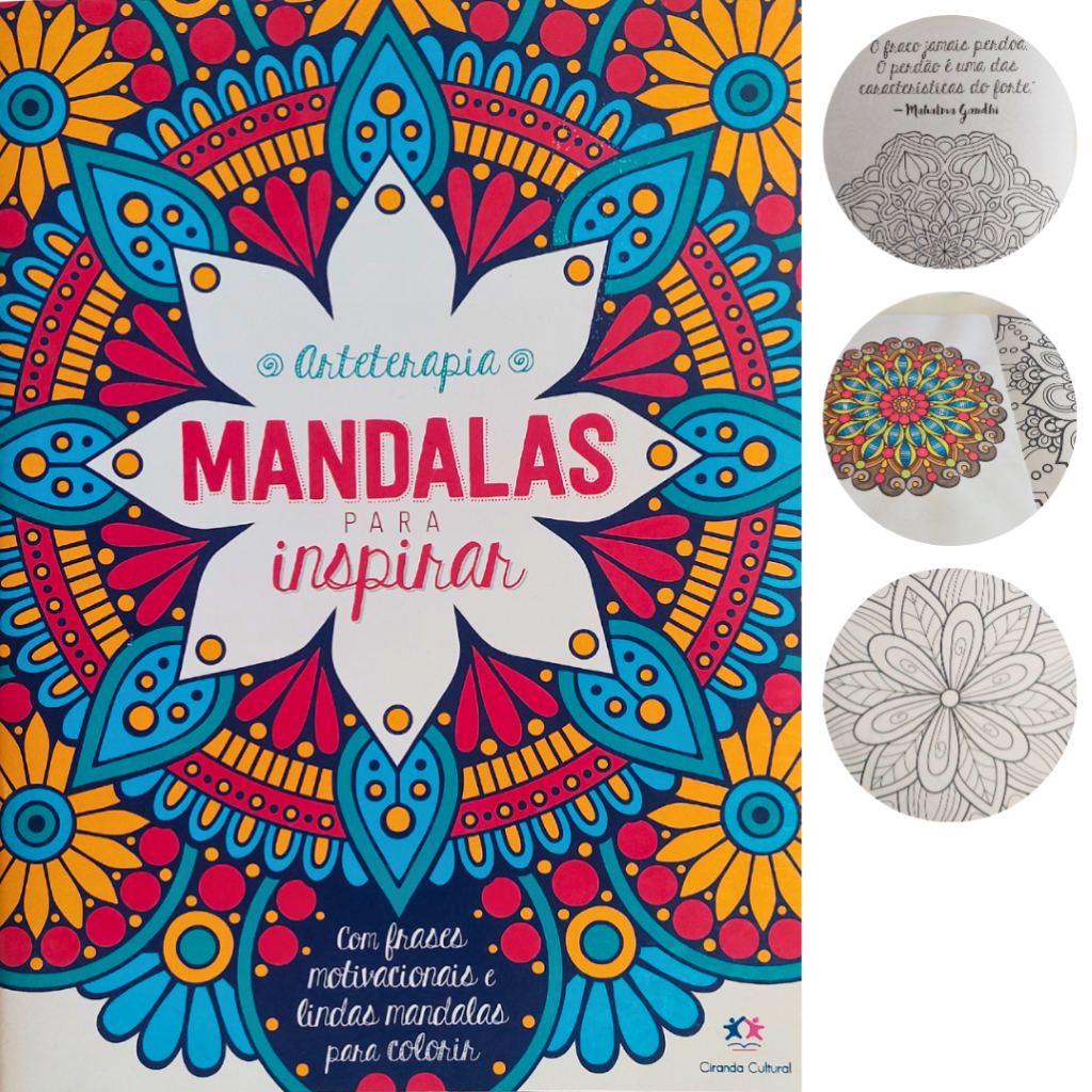 Livro Arteterapia Inspirar Mandalas Para Pintar Colorir