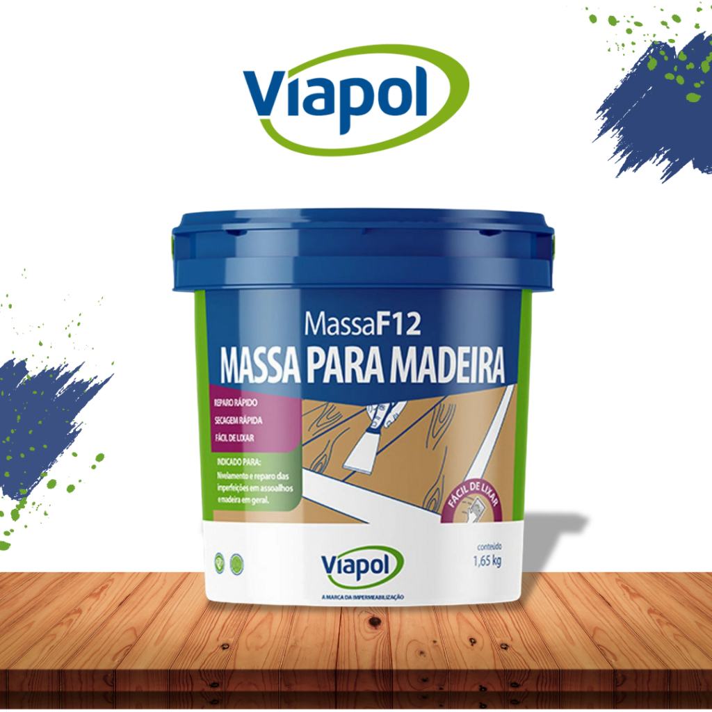 Massa Para Correção Em Madeira 1,65kg, Massa Calafetar f12, Massa Correção De Móveis