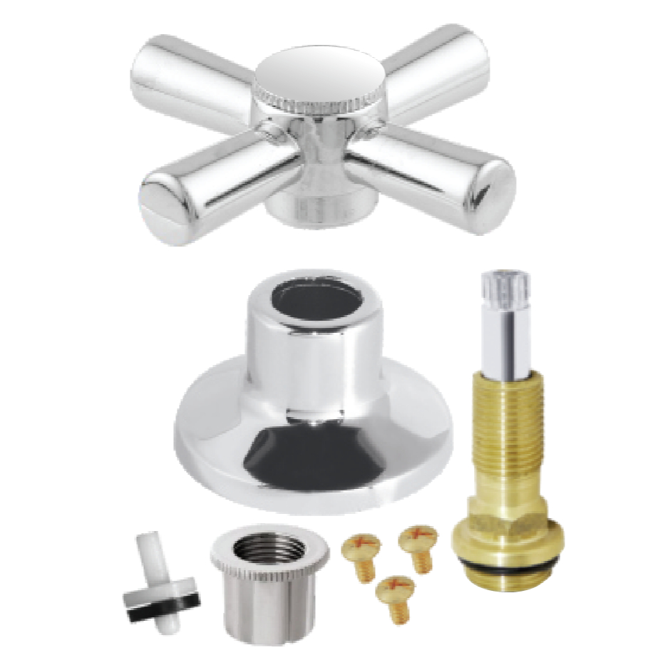 Acabamento Registro Banheiro C-31 ABS Padrao Deca 1/2 3/4 1'' + Reparo Cabeçote Registro de Pressão em Oferta na Shopee