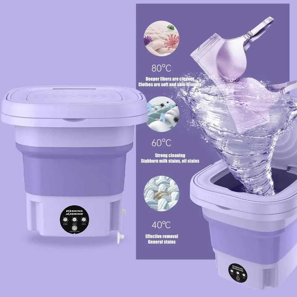 Mini Máquina de Lavar Roupas Centrifuga Dobrável Portátil Moderna Para Roupas Pequena Envi...
