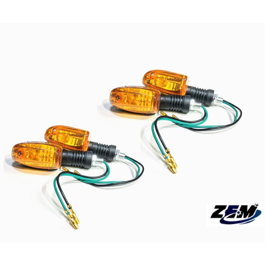 Kit com 02 Pares de Pisca Moto Universal - ZEM | Envio Rápido em Oferta na Shopee