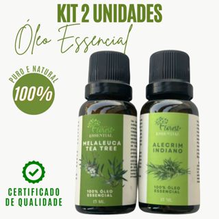 Kit Óleos Essenciais de Melaleuca e Alecrim em Oferta na Shopee