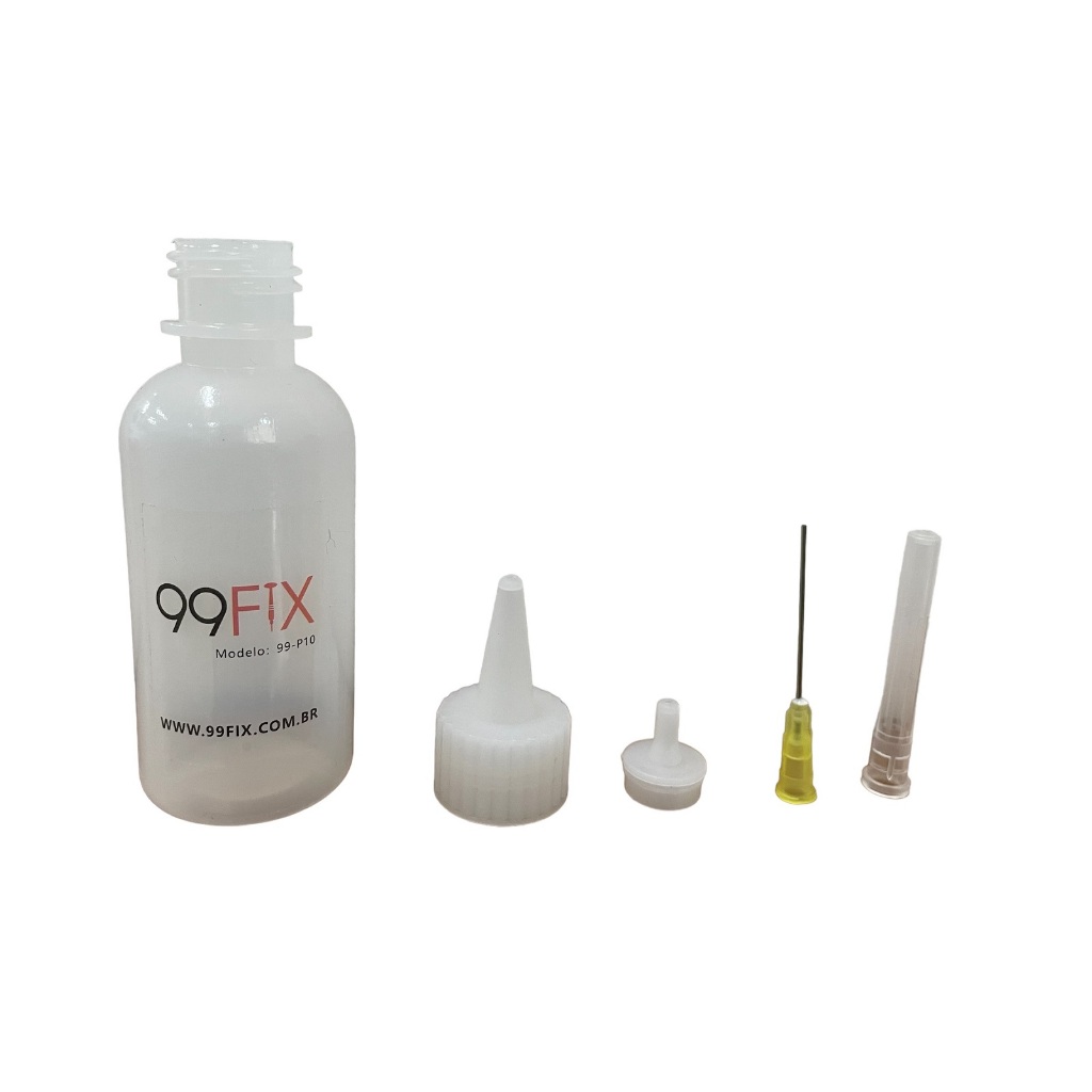 99FIX Garrafa Dispenser Com Agulha Para conserto de telefones celulares - detalhe