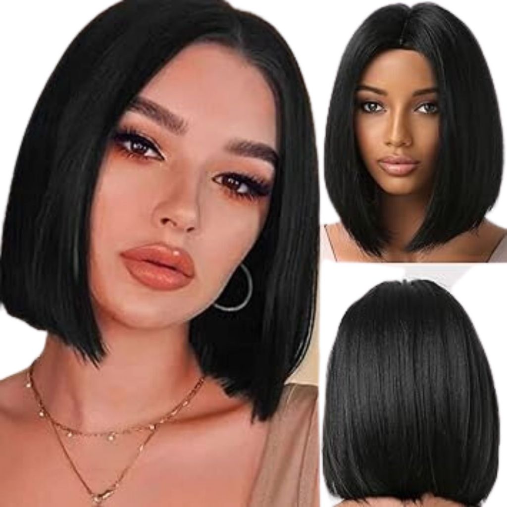 peruca curta cosplys sem frenja azul preta violeta apronta entrega envio mas rápido. em Oferta na Shopee