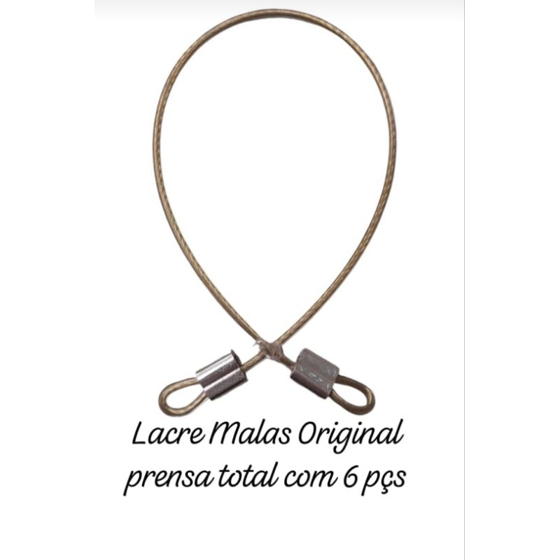 6 Lacre de segurança em aço revestido em pvc com 35cm para malas de viagens bolsas capacetes guarda roupas de hotéis