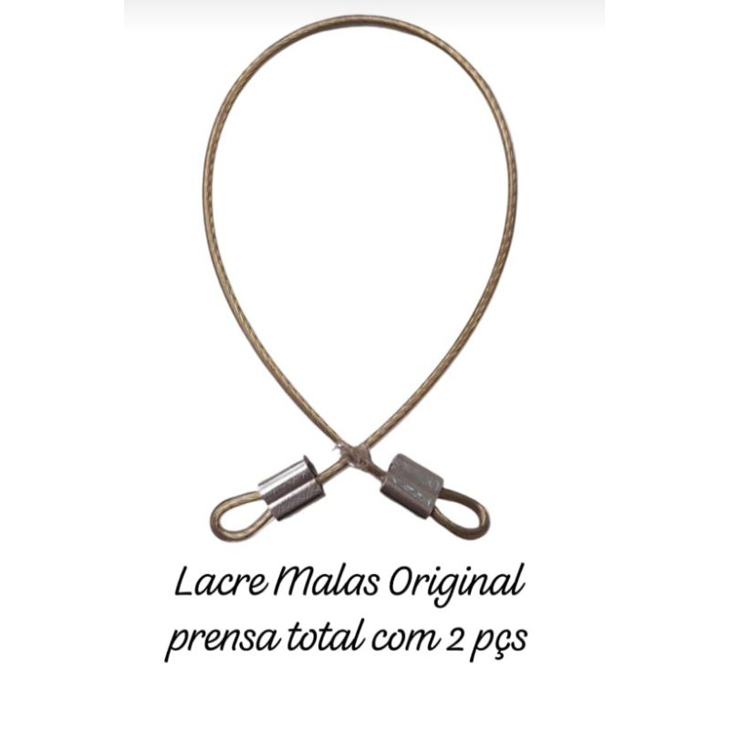 2 Lacre de segurança em aço revestido em pvc com 35cm para malas de viagens bolsas capacetes guarda roupas de hotéis