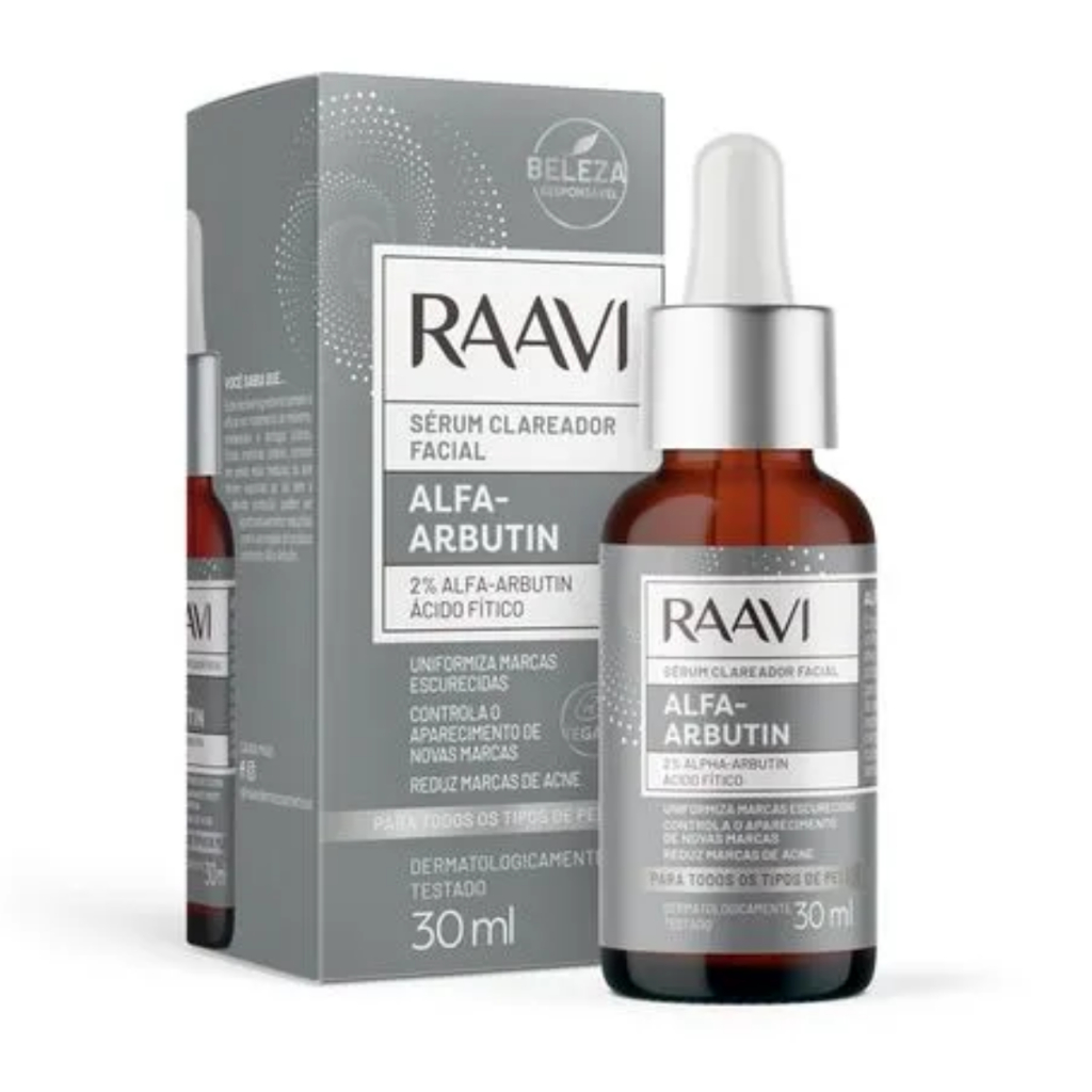Sérum Clareador Facial Alfa-arbutin 30ml Raavi
