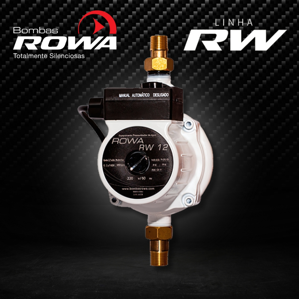 Pressurizador De Água Para Chuveiro Rowa Rw12 150w 120v Monofásico