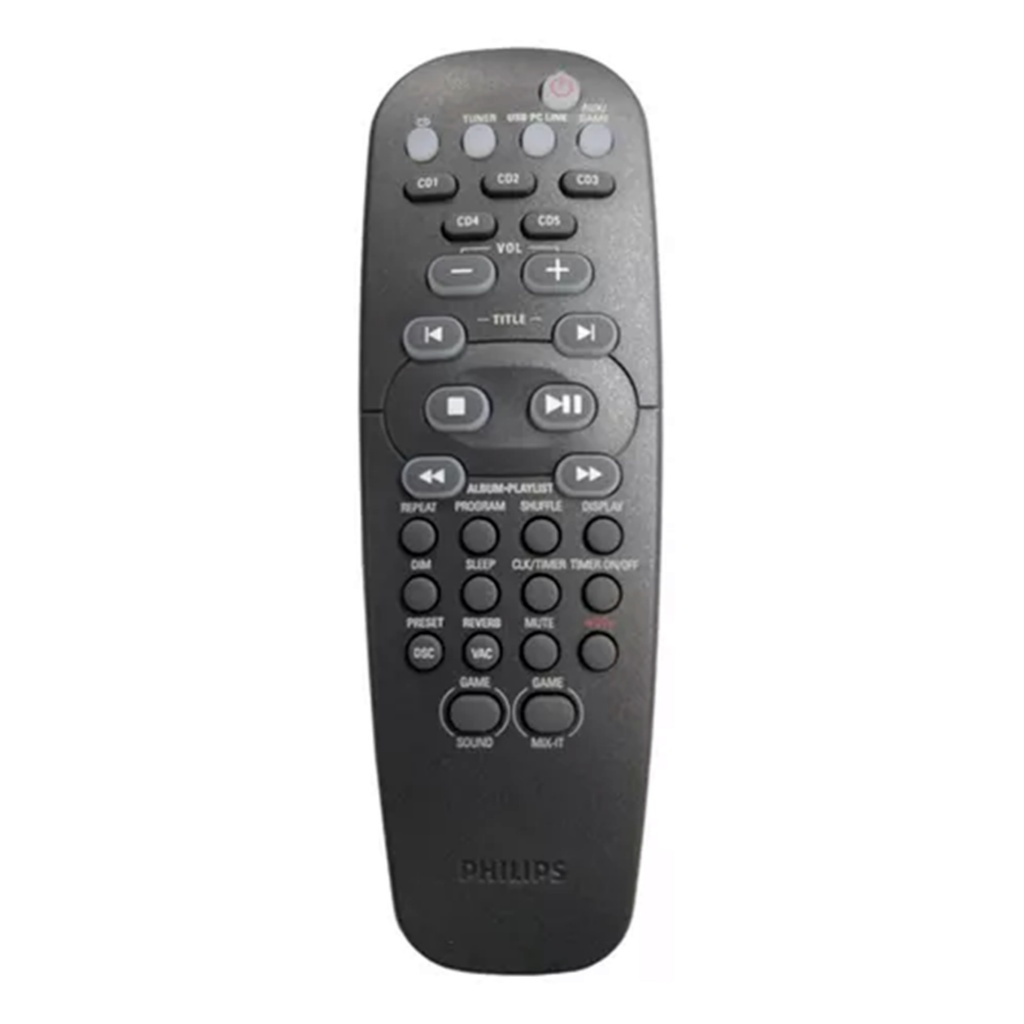 Controle Remoto para Som Philips Original 19532001 Mcm595/19 C577 C777 Rc19532013/01 Fwc577 Fw-c577 Fwc577/19 Fwc777 Fwm377 Fw-c777 Fwc777/19 Fwc777/21 Fwm57 Fw-m57 Fwm57/19 Fwm576 Fw-m576 Fwm576/bk Fw-m377 Fwm589 Fw-m589 Fwm589/19 Fwm777 Fwm377/bk