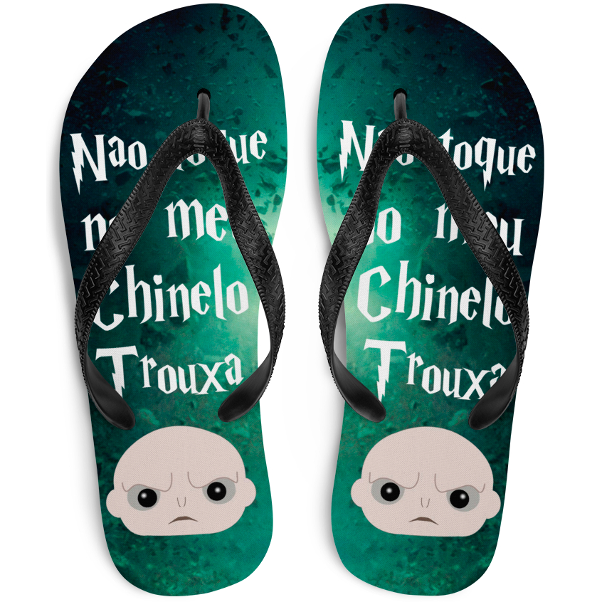 Chinelo do Harry Potter Não Toque no meu Chinelo Trouxa Adulto Infantil