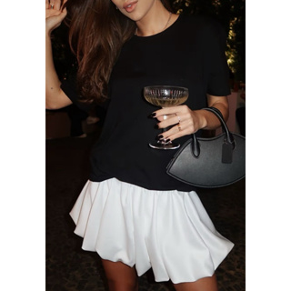 saia balonê com short cetim verão em Oferta na Shopee