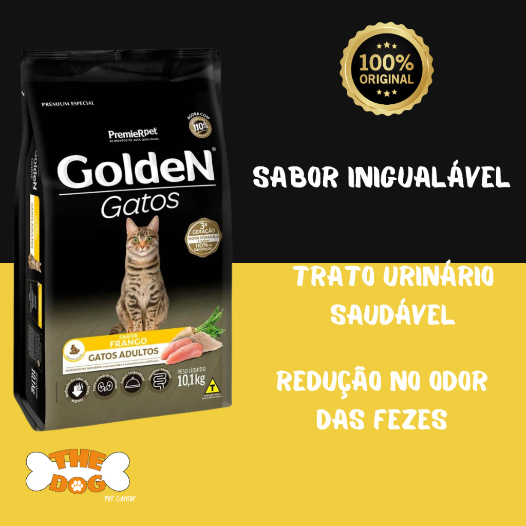 Ração Golden Gatos Adultos Sabor Frango 10,1kg — imagem 2 de 2
