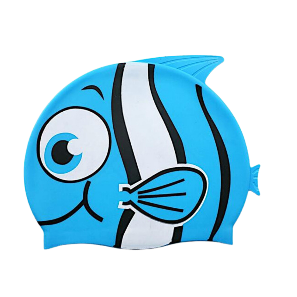 Touca de Natação Hidroginástica MOR Silicone Infantil Peixinho Kids em Oferta na Shopee