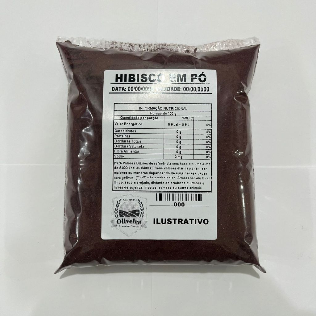 Flor de Hibisco em Pó Puro 1kg