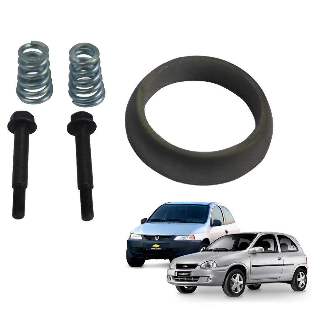 Kit anel de vedação escapamento Parafuso gaxeta  silencioso - Corsa e Celta - 1994 1995 1996 1997 19