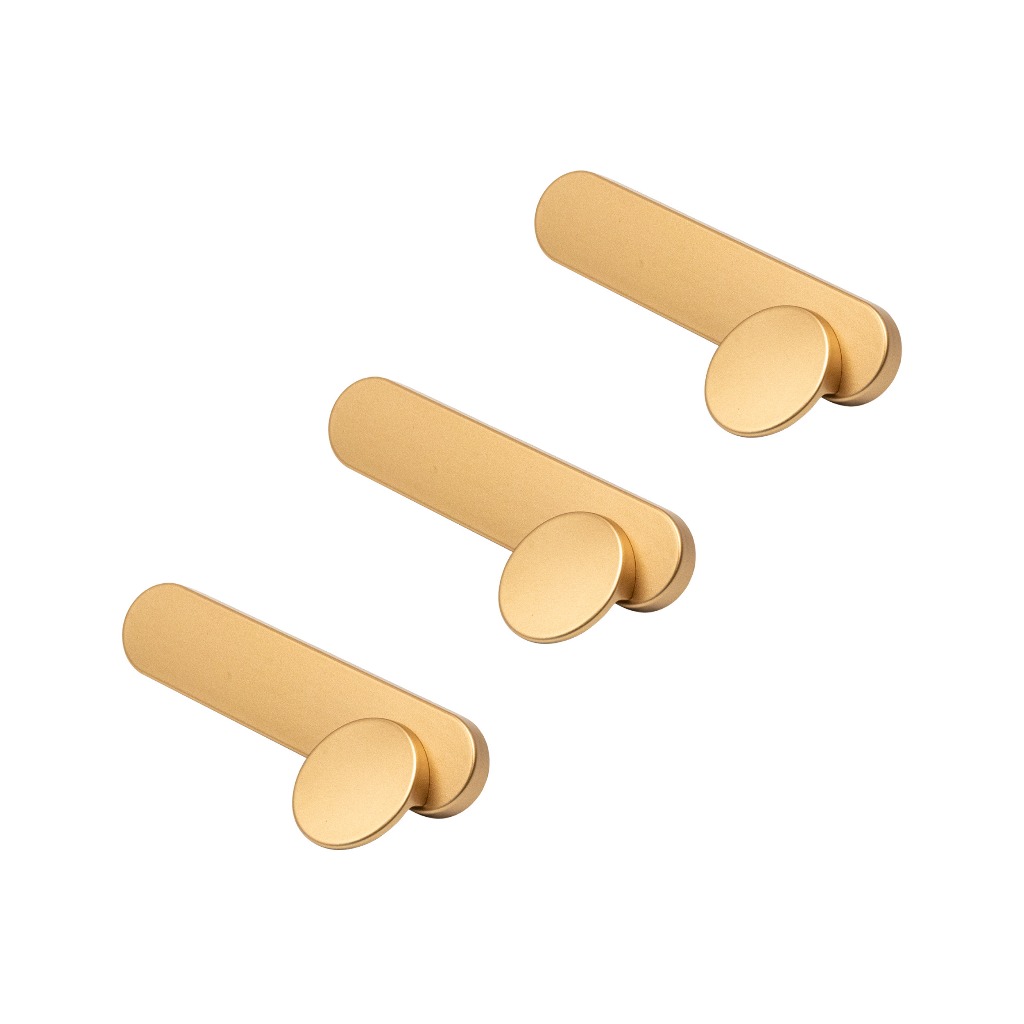 Kit Com 3 Puxador De Móveis Gavetas Cômodas Guarda Roupa Esplanada 9,6cm