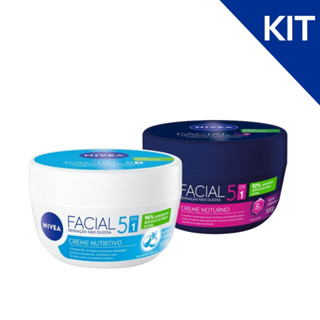 KIT NIVEA Hidratante Facial Nutritivo 100g + Hidratante Facial Noturno 100g em Oferta na Shopee