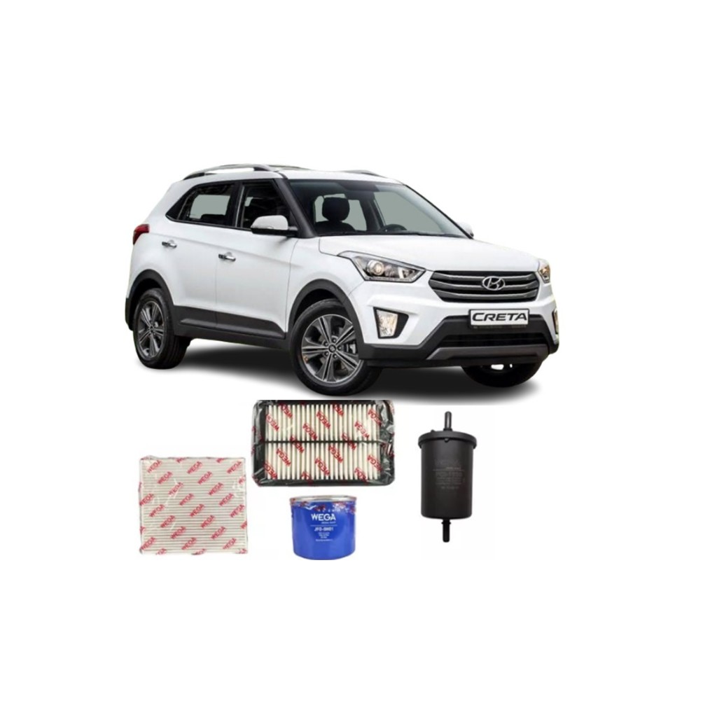 Kit Revisao Filtro Troca Completa Wega Hyundai Creta 1.6 16v 2017 a 2021 - Spare Parts and Accessories for Vehicles