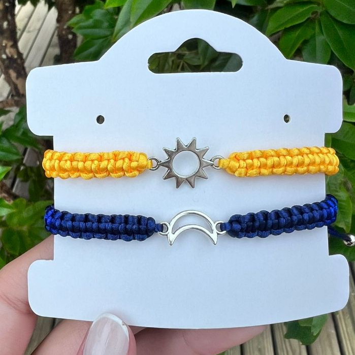 Conjunto SOL E LUA, escolha as cores / amizade, amigos, casal, namoro. em Oferta na Shopee