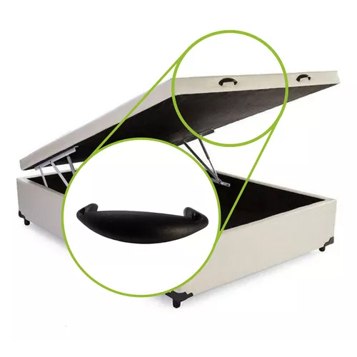Puxador Para Cama Box Baú Casal Solteiro 2un — imagem 2 de 2
