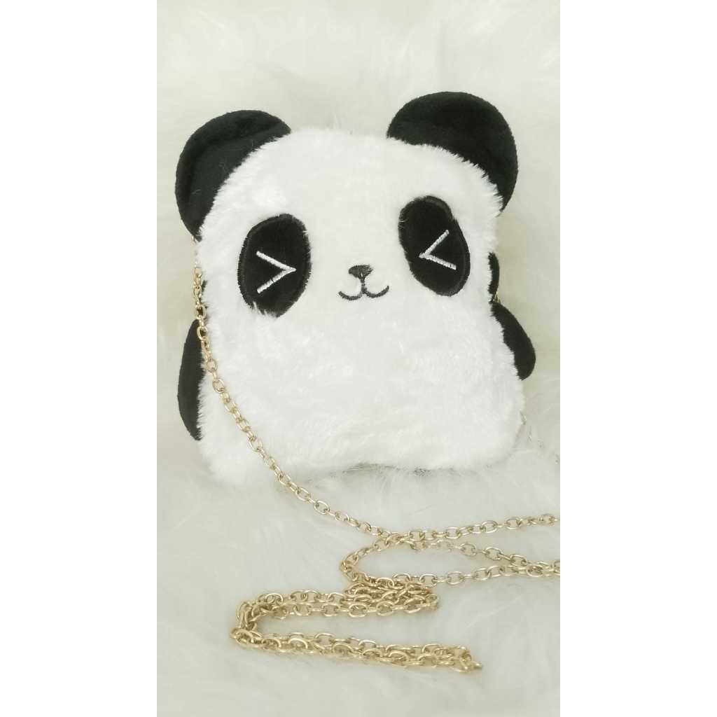 bolsinha transversal infantil do panda
