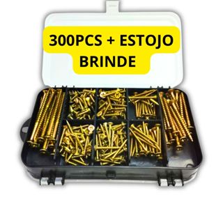 Kit 300 Parafusos E Buchas Chipboard Philips com Estojo em Oferta na Shopee
