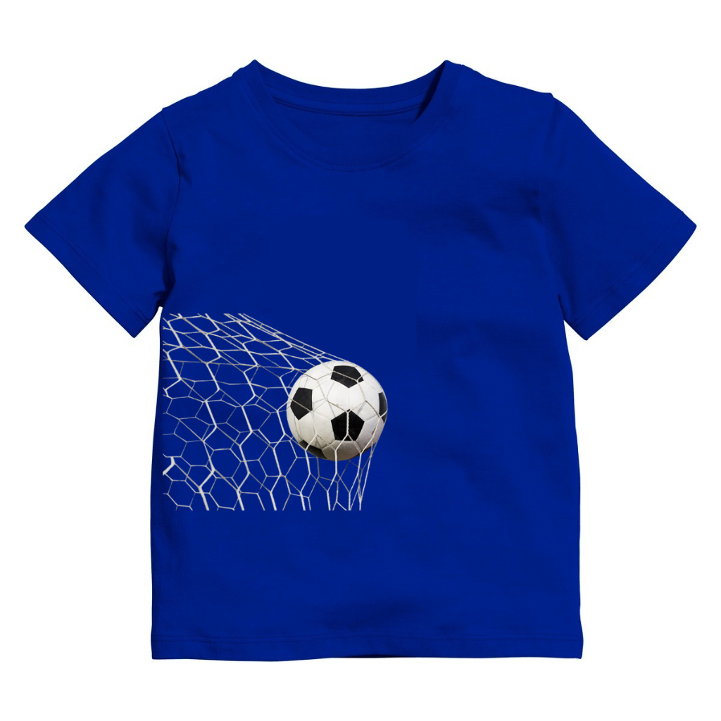Camiseta Infantil Bola Na Rede Futebol em Oferta na Shopee