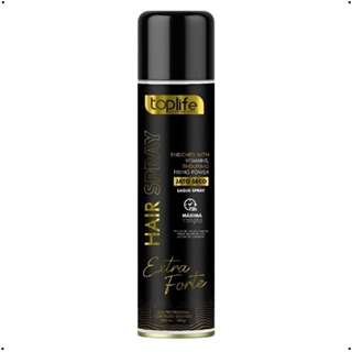 Fixador Laque Toplife Hair Spray 400 Ml Jato Seco em Oferta na Shopee