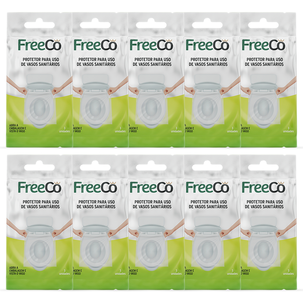 30 Protetores de Assento Descartáveis FreeCô - Higiênicos e Práticos para Uso em Banheiros Públicos em Oferta na Shopee