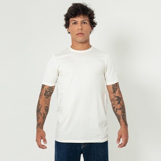 Camiseta Streetwear Slim Cotton Off White em Oferta na Shopee