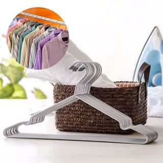 Conjunto Cabides de Inox para Roupas Cabide de Vestido C/ Abertura Alças Cabide Roupa Camisas em Oferta na Shopee