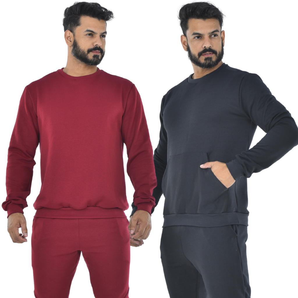 Blusão Moletom Peluciado Masculino de Frio com Bolso e sem Bolso Flanelado