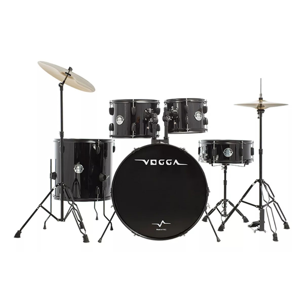 Bateria Acústica Vogga Urban Vpd122bk Preto Bumbo 22 - Hobbies & Collections