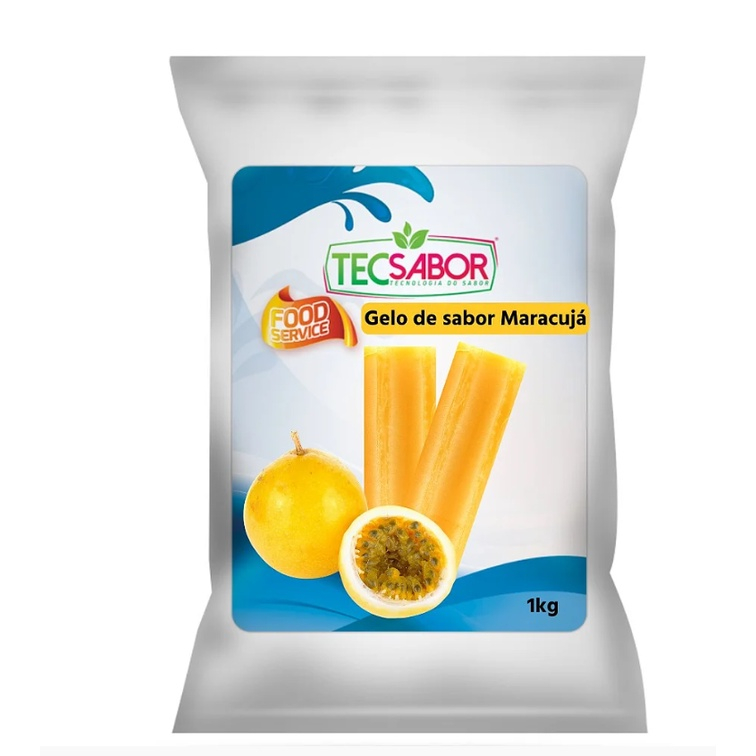 Gelo de Sabor Maracujá 1KG Tec Sabor rende 500 gelos em Oferta na Shopee