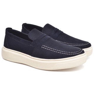 Sapato Mocassim Masculino de Couro Camurça Legitimo Modelo Oxford Premium Loafer Sport Fino Elegante