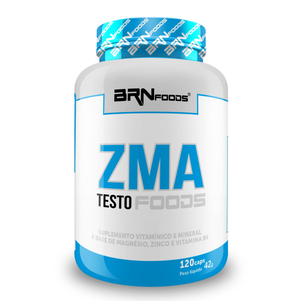 ZMA Testo Foods 120 Cápsulas Suplementos Para Recuperação e Crescimento Muscular – BRNFOODS