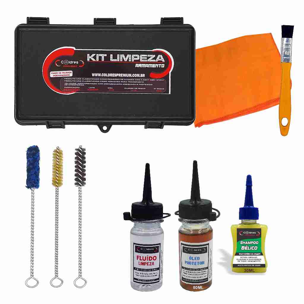 Shapoo Bélico + KIT de Limpeza para 380 .40, 9mm, .38 em Oferta na Shopee