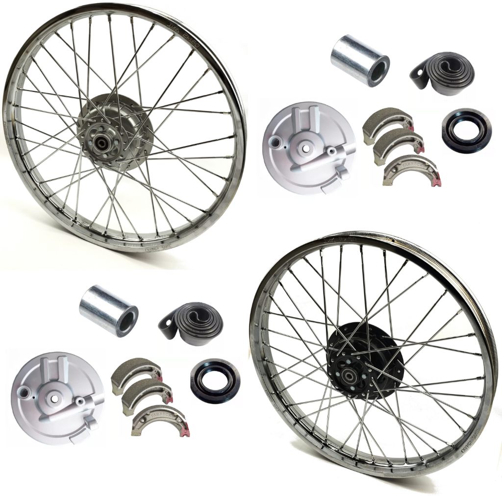 Roda Dianteira Montada Xl 125 / Xls 125 Raios 3,6mm ou 4mm + Rolamentos + Espelho + Lona de Freio