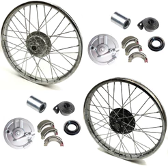 Roda Dianteira Montada Xl 125/Xls 125 Raios 3,6mm ou 4mm+Rolamentos+Espelho+Lona de Freio