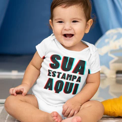 Body Infantil Personalizado Com Sua Estampa Frase Body Bebê