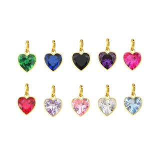 Pingente de Ouro 18k Coração Zircônia com 8mm em Oferta na Shopee