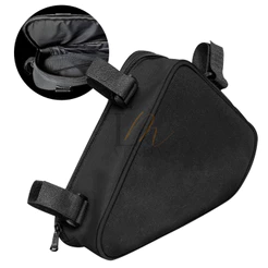 Bolsa De Quadro Impermeável Bolsinha Para Bicicleta Triangular Com Alças Regulável E Ajustável Universal